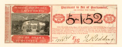 Billet de loterie - English School
