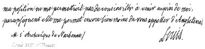 Louis XVIII de France - English School