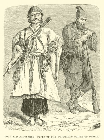 Lour et Baktyaree, types des tribus nomades de Perse - English School