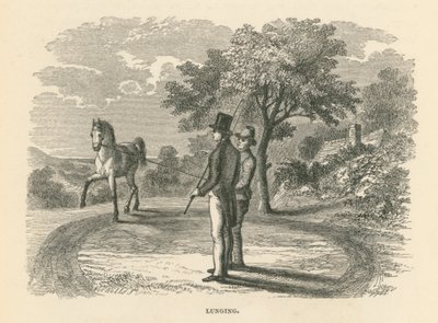 Lunging (gravure) - English School