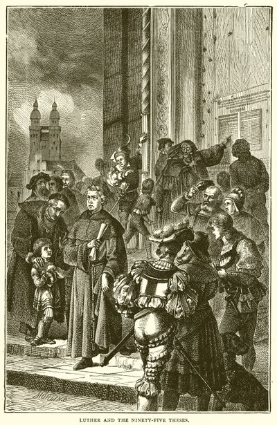 Luther et les quatre-vingt-quinze thèses - English School
