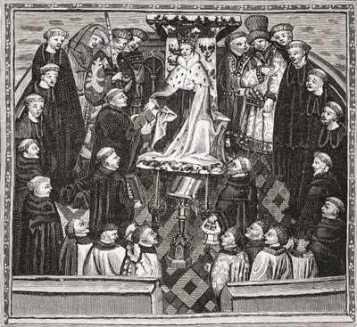 Lydgate présentant son livre au roi Henri V, de 
