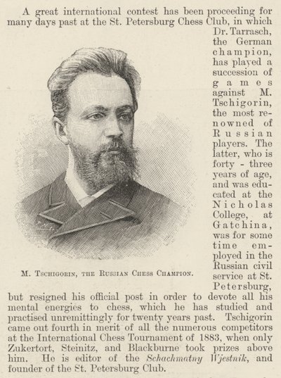M. Tschigorin, le champion d