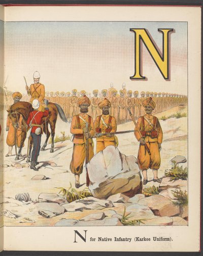 M pour Infanterie de Marine N pour Infanterie Indigène (Uniforme Kaki) - English School