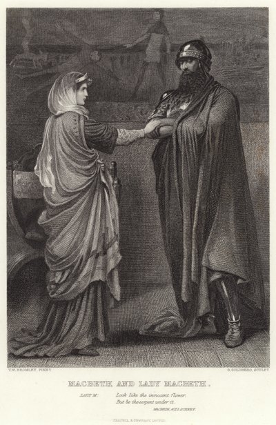 Macbeth et Lady Macbeth, Macbeth, Acte I, Scène V - English School