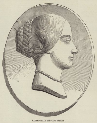 Mademoiselle Caroline Duprez (gravure) - English School