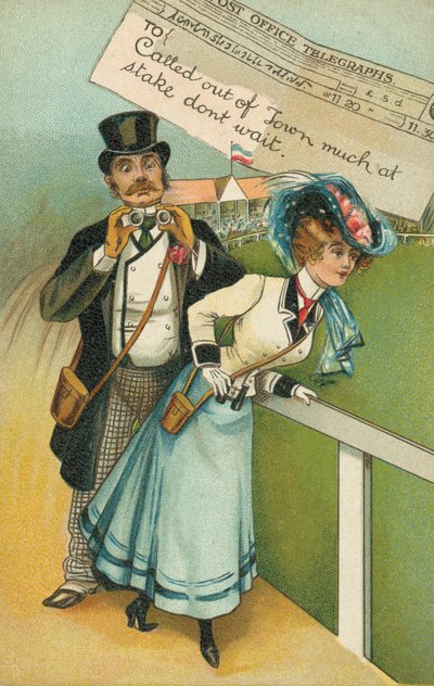 Homme et ami aux courses - English School