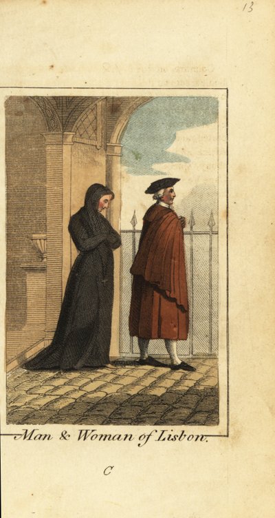 Homme et femme de Lisbonne, Portugal - English School
