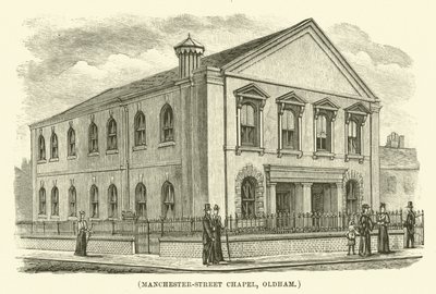 Chapelle de Manchester Street, Oldham (gravure) - English School
