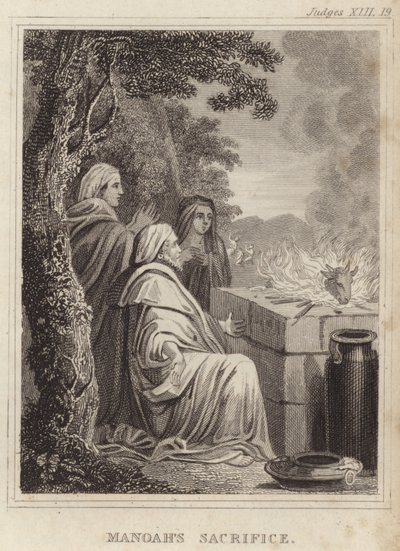 Sacrifice de Manoach - English School