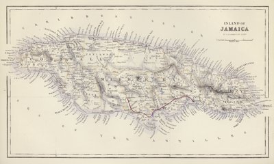 Carte : Île de la Jamaïque, par G H Swanston, Édimbourg - English School