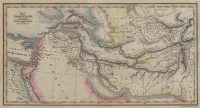 Carte des pays mentionnés dans les histoires de Noé, Abraham et les rois d