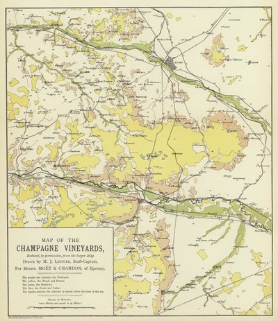 Carte des Vignobles de Champagne - English School