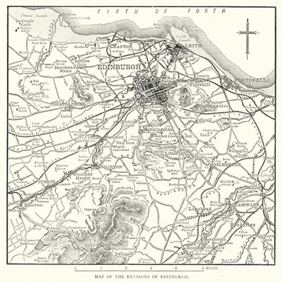 Carte des environs d
