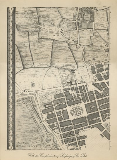 Carte du West End de Londres - English School