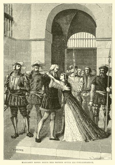 Margaret Roper rencontre son père après sa condamnation - English School