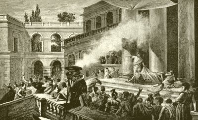 Marc Antoine montrant au peuple le corps de César - English School