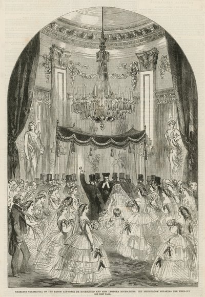 Cérémonie de mariage du Baron Alphonse de Rothschild et de Mlle Leonora Rothschild - English School