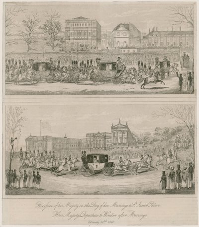 Mariage de la reine Victoria et du prince Albert, 10 février 1840 - English School