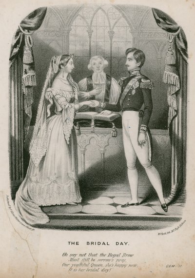 Mariage de la reine Victoria et du prince Albert, 10 février 1840 - English School