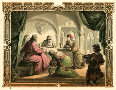 Marie oint les pieds de Jésus - English School