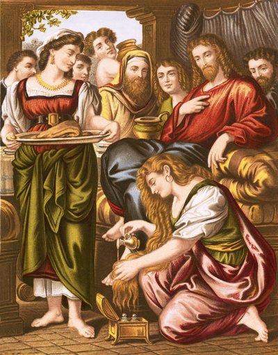 Marie oint les pieds de Jésus - English School