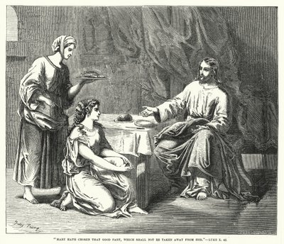 Marie a choisi la bonne part, qui ne lui sera pas ôtée, Luc X, 42 - English School