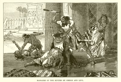 Massacre des Hivites par Siméon et Lévi - English School