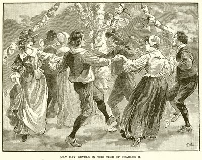 Réjouissances du 1er mai sous le règne de Charles II - English School