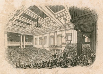 Réunion de mai à Exeter Hall, Strand, Londres - English School