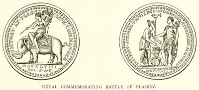 Médaille commémorant la bataille de Plassey - English School