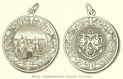 Médaille commémorant les victoires de Blake - English School