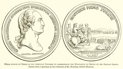 Médaille frappée par ordre du Congrès américain pour commémorer l