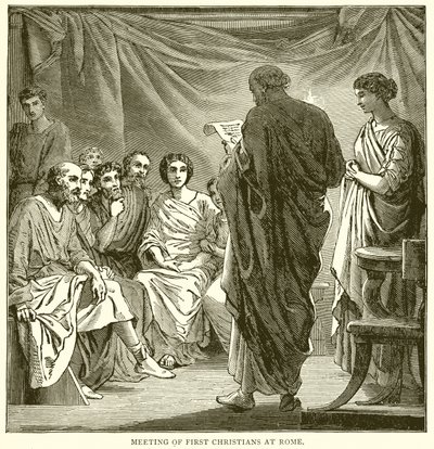 Réunion des premiers chrétiens à Rome - English School