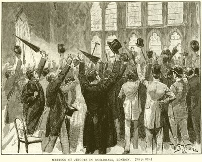 Réunion de Jingoes à Guildhall, Londres - English School