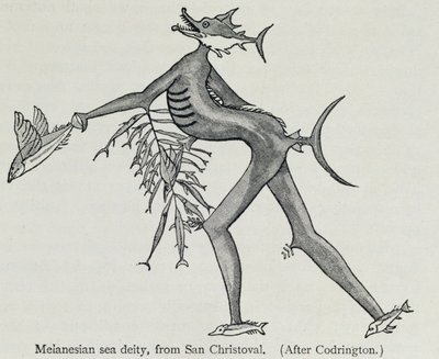 Divinité marine mélanésienne, de 