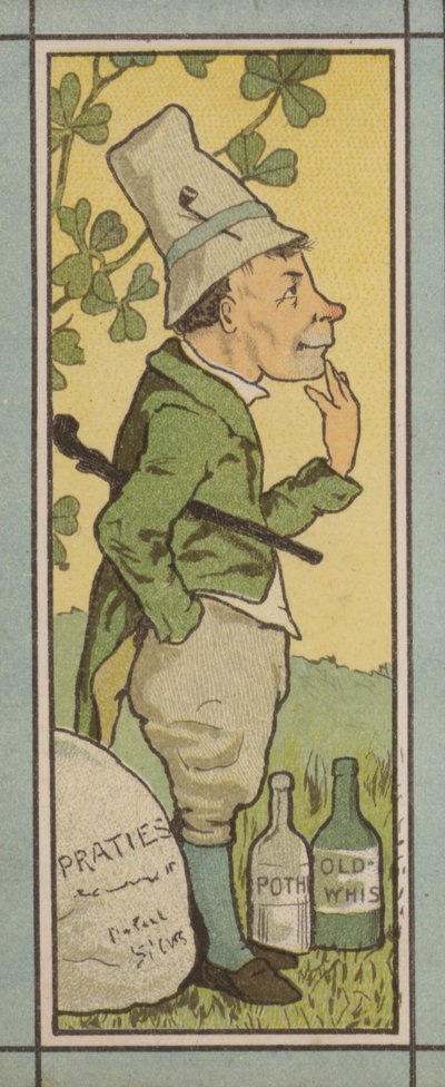 Illustration de menu : Irlande (lithographie en couleur) - English School