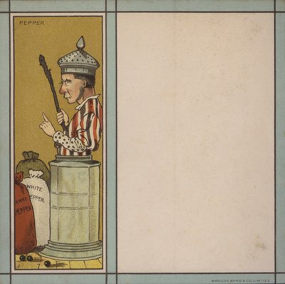 Illustration de menu : Poivre - English School