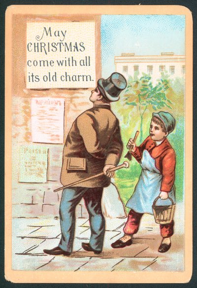 Message peint sur le mur, Carte de Noël - English School