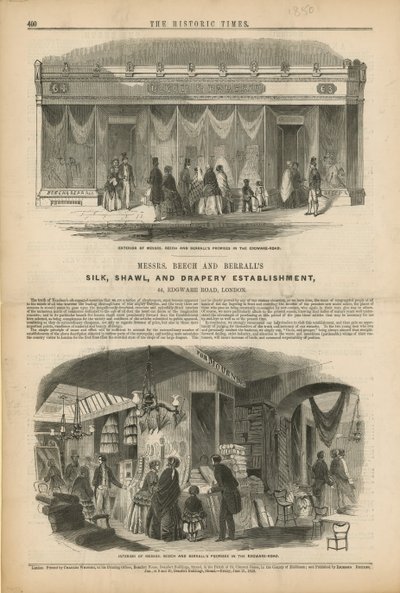 Établissement de soie, châle et draperie de Messrs Breech et Berralls - English School