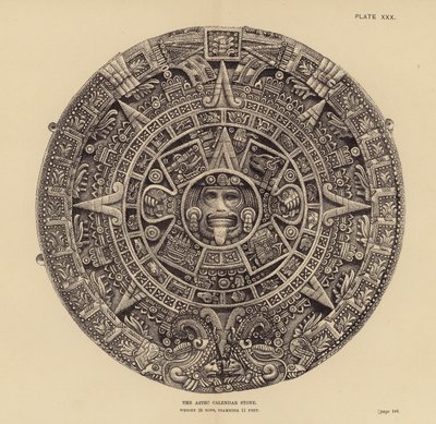 Mexique : La pierre du calendrier aztèque - English School