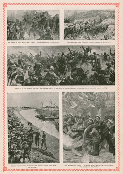 Actions militaires impliquant des marins britanniques pendant le règne de la reine Victoria : la guerre zouloue, la guerre des Boers, la révolte mahdiste au Soudan, la rébellion des Boxers et la guerre anglo-égyptienne - English School