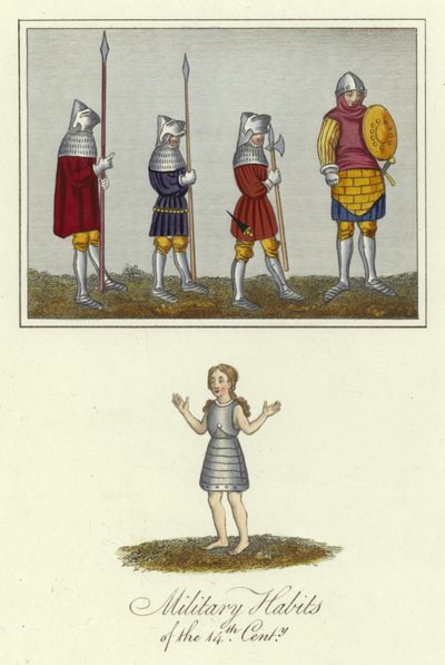 Habits militaires du XIVe siècle - English School