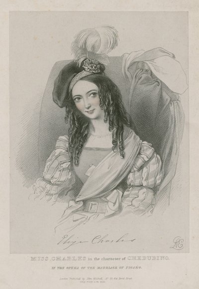 Mlle Charles dans le rôle de Cherubino dans l