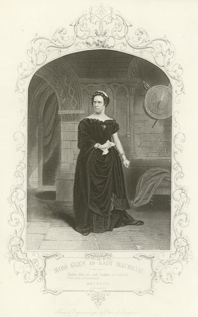 Mlle Glynn comme Lady Macbeth - English School