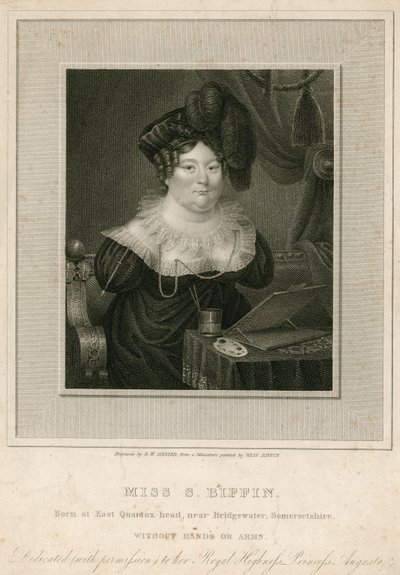 Mlle Sarah Biffin, artiste - English School