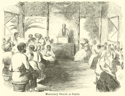 Église missionnaire à Ceylan - English School