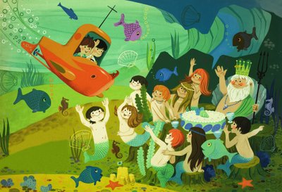Conte de fées moderne : sous-marin et sirènes - English School