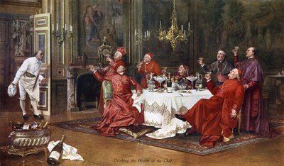 Moët et Chandon, buvant à la santé du chef - English School