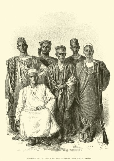 Nègres musulmans des bassins du Sénégal et du Niger (gravure) - English School